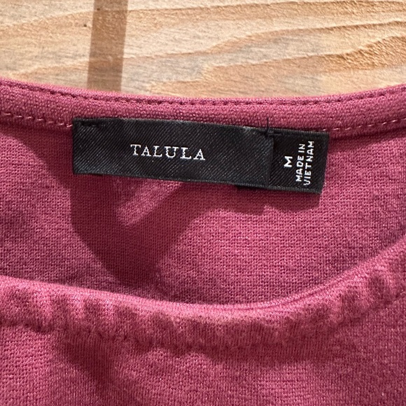 Aritzia Talula “Wiltona” Mauve Crop Top - Picture 2 of 7